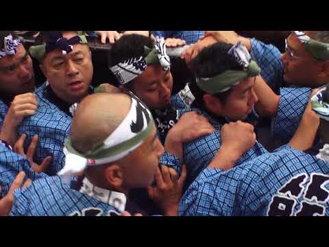30年  鳥越祭り● 東三筋 ●本社千貫神輿立派な町内渡御 迫力満点　。