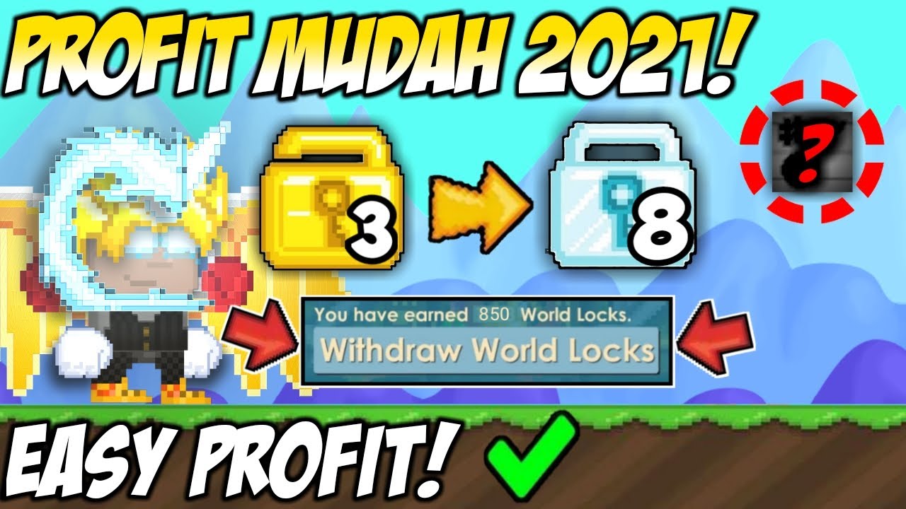 PROFIT MUDAH 2021 (EASY PROFIT) 100% WORK - GROWTOPIA PROFIT 2021 | Hideki