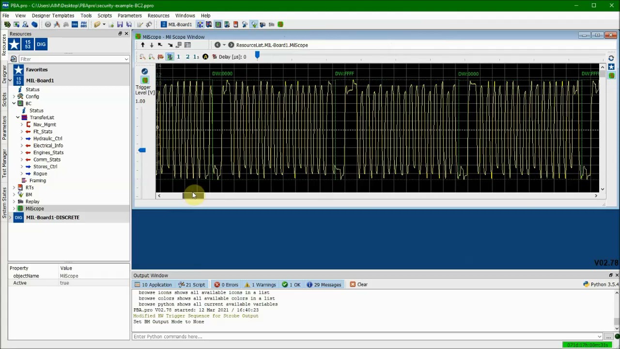 PBA.pro - AIM - Vidéo cybersécurité mil std 1553