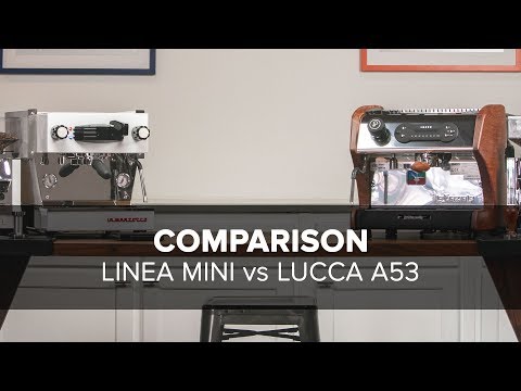 La Marzocco Linea Mini VS LUCCA A53 Direct Plumb Espresso Machine Comparison