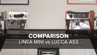 La Marzocco Linea Mini VS LUCCA A53 Direct Plumb Espresso Machine Comparison