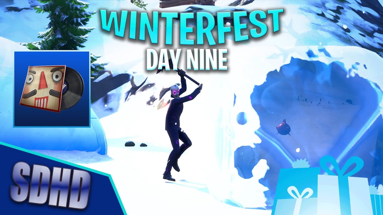 Fortnite: Winterfest 2019 - Day 9 Challenge & Rewards! Open Frozen Loot