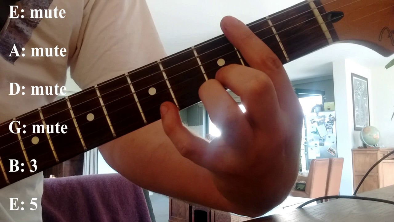 The right way to play 'Castle on the Hill' on ELECTRIC Guitar (Muting