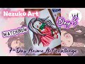 Insane Nezuko Drawing ! Demon Slayer Art Challenge | Step-by-Step Guide | Day 5 of Anime Challenge