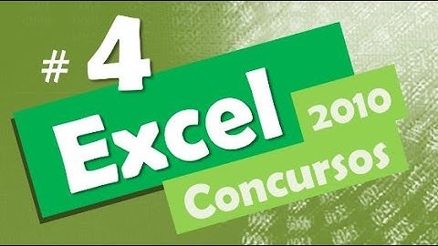Excel 2010 concursos # 4 - Informática Planilha de Cálculo