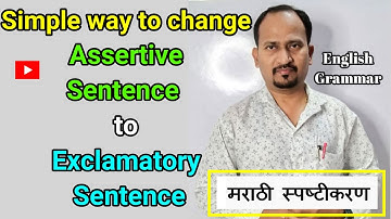 Simple Way to change Assertive to exclamatory sentence In #EnglishGrammar #EnglishForLeasrners