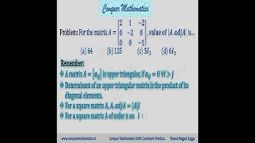 Class 12th Mathematics - Determinants - MCQs - CBSE -  JEE - NDA - CUET - XII-D-2025-1 #maths #mcq