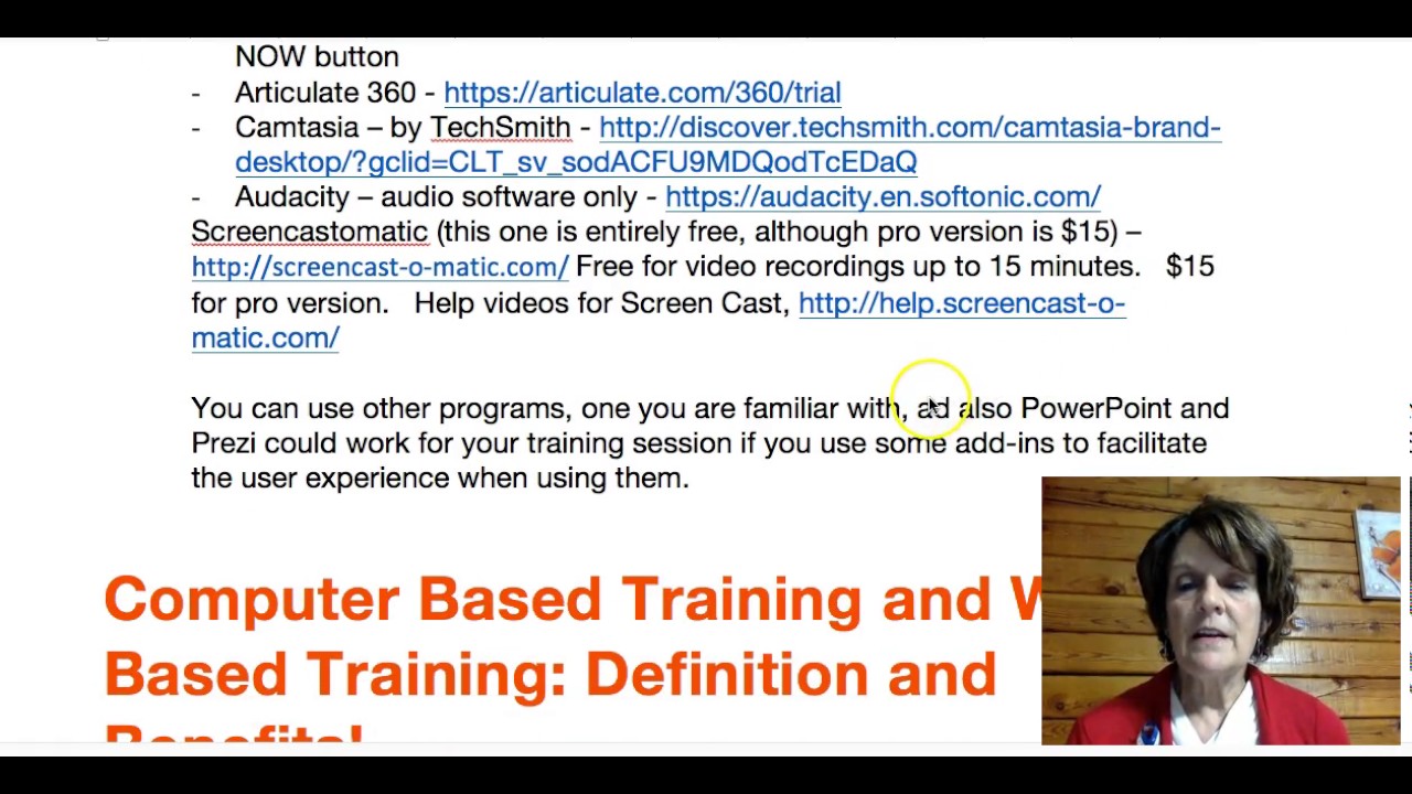 Computer Based Training #1