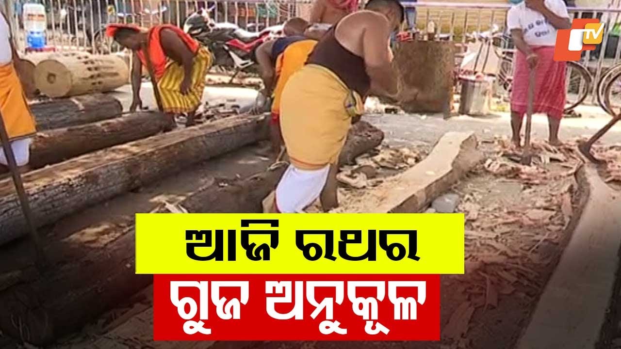 Rath Construction in Full Swing as Guja Anukula Marks Start of Sculpting Work in Puri
