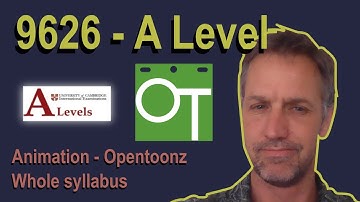 9626 Animation - Opentoonz - Whole syllabus