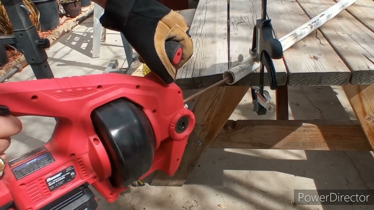 BAUER 20V Drain Cleaner Review YouTube