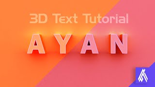 PhotoShop Tutorial ll How to Make 3D Text