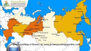Download Editable  Map of Russia