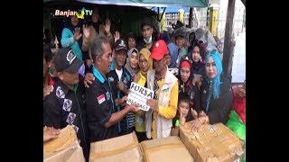 DPC FORSA BANJARMASIN SERAHKAN BANTUAN KEPADA KORBAN KEBAKARAN