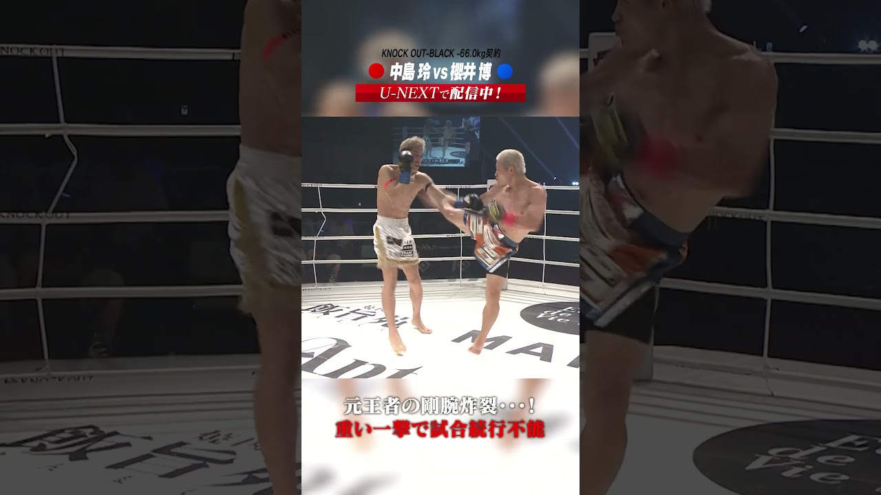 元王者の剛腕炸裂・・・!重い一撃で試合続行不能 #knockoutkb #格闘技 #KO67