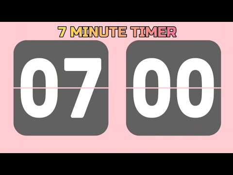 7 Minute TIMER ⏰ | BIG Numbers, Confetti BLAST & Finish Alarm! - YouTube