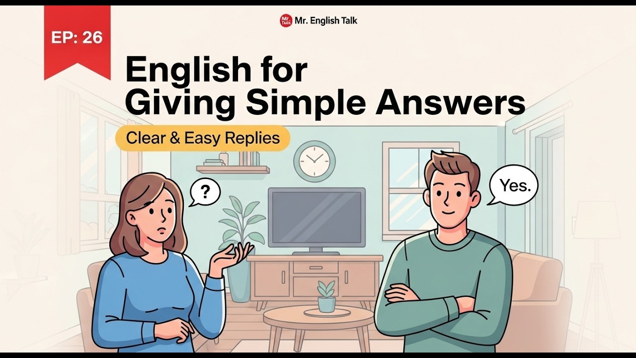 Answer Simple Word How to Giving simple answer in English | Spoken English. # ...