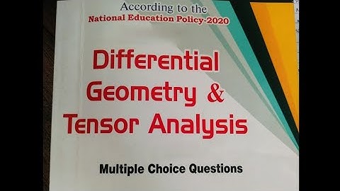 Differential Geometry and Tensor Analysis B.Sc Maths (NEP) most important MCQ