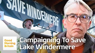 Steve Coogan Joins Lake Windermere Protesters Against Sewage Dumping