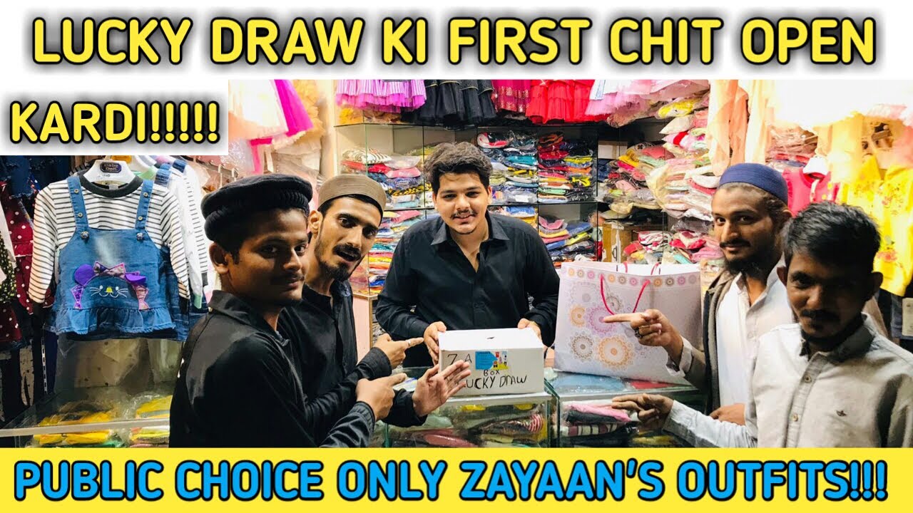 LUCKY DRAW KI FIRST CHITOPEN KARDI!!!!!!!! TREND’S BY ZAYAANOUTFIT