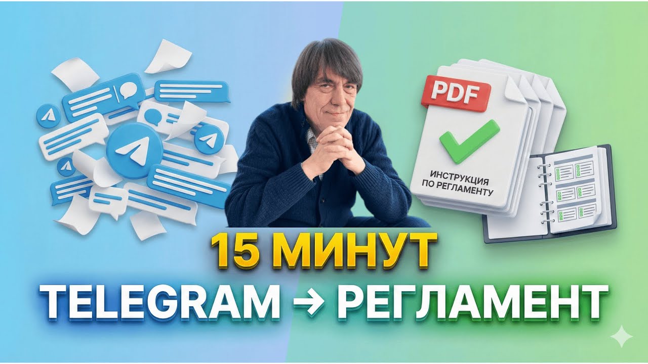 Telegram-канал → Готовая инструкция за 15 минут | Как сохранять и применять знания