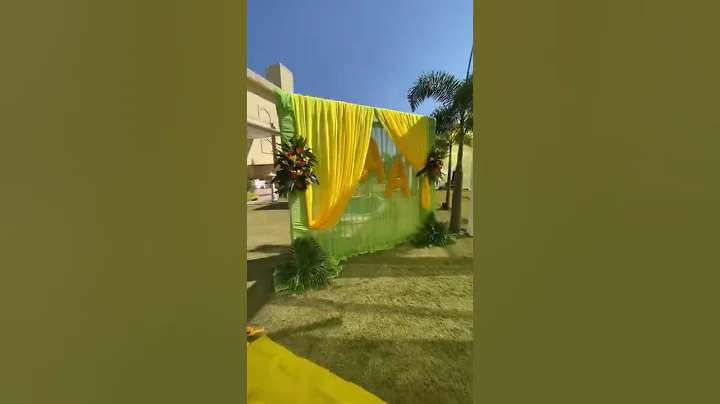 Haldi Decor | Destination Wedding #shorts #haldi