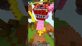 Minecraft Bedward Then vs Now 🥶 #minecraft #bedwars #technobladeneverdies #dream #viralvideo #sub