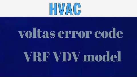 voltas VRF error codes #E0 #E1 #HJ#vrf #vrv #voltas #hvac  #airconditioning #viral #youtube #shorts