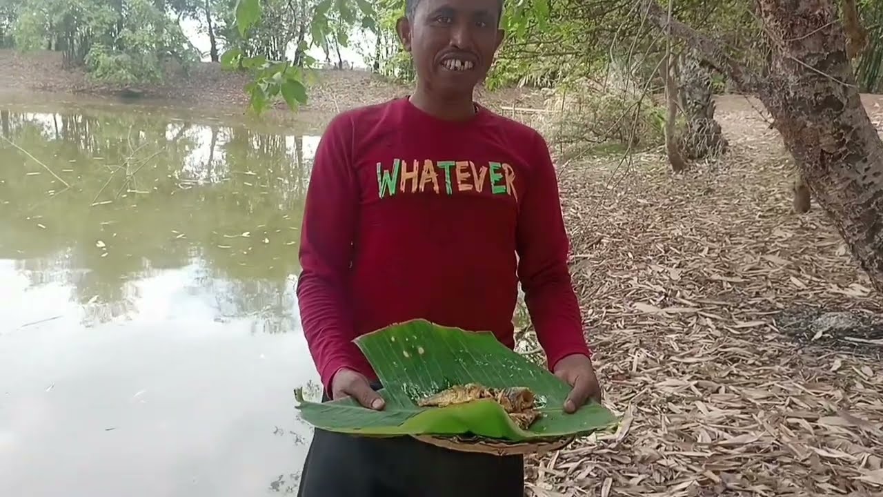 পুকুরের মাছ ভাজা করে খাওয়া/পুকুরের মাছ ভাজা🐠/Fish Fry 