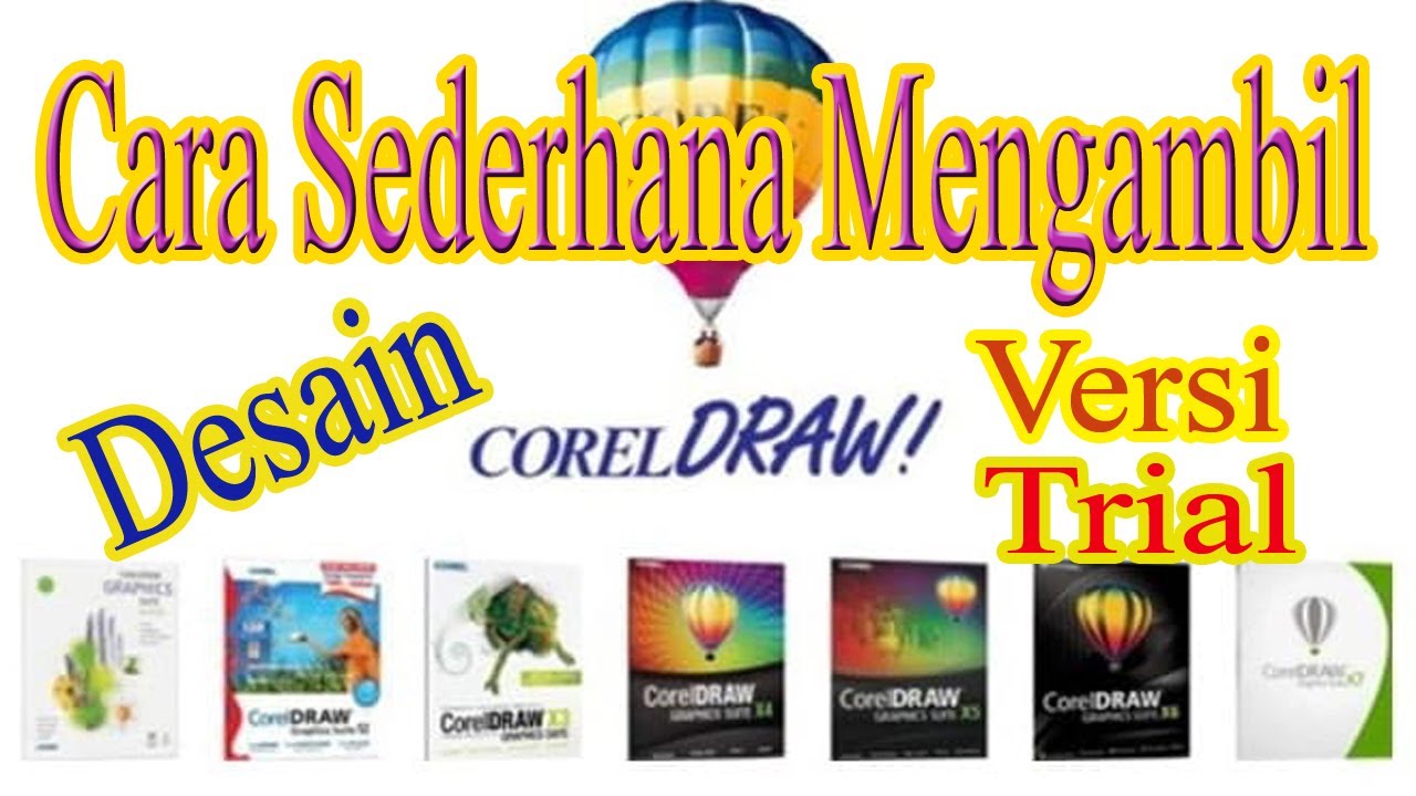  Cara  mengambil desain  gambar  di corel draw versi trial 