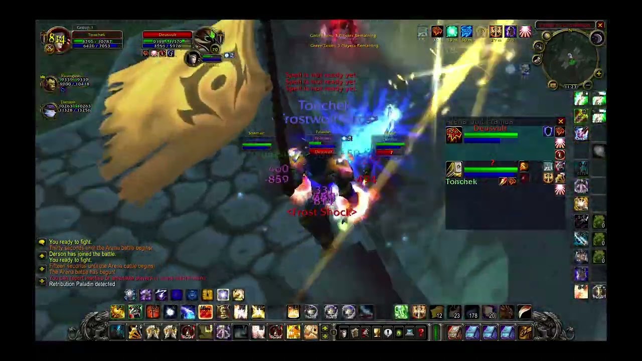 WOW TBC Retribution Paladin 3v3 SoloQ Fast Win