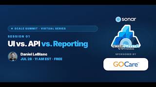 Sonar Virtual Scale Summit 2026: API vs. Reporting