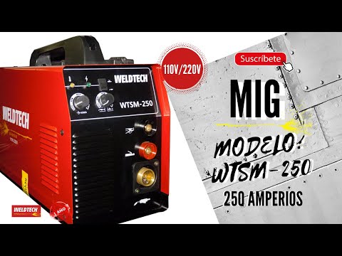 SOLDADOR MIG WELDTECH 250 AMP