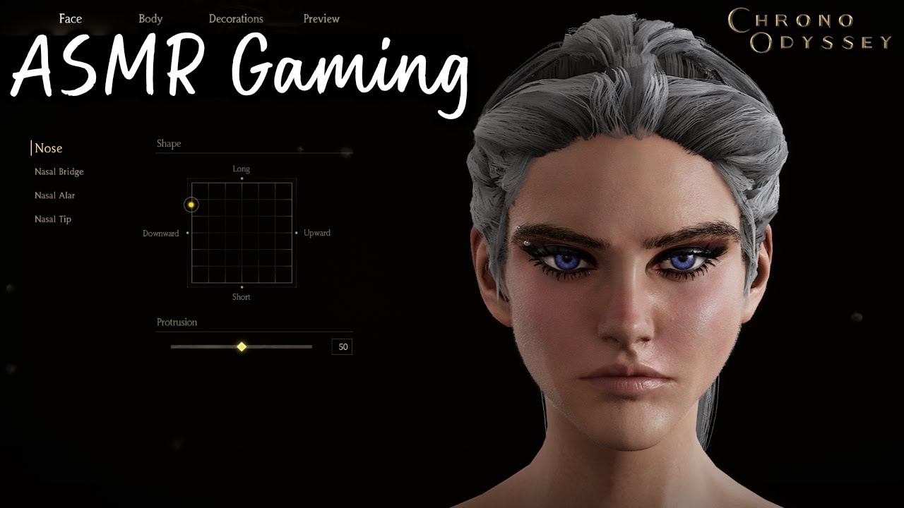 [ASMR] Создание персонажа в Chrono Odyssey (тихий голос, нажатия клавиш и мыши)