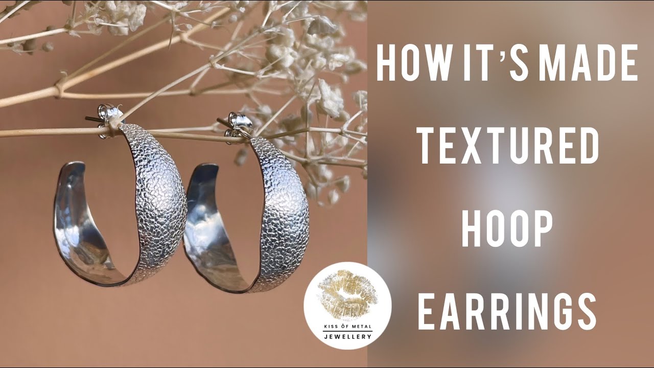 How it’s made | Silver hoop earrings | Handmade silver jewellery
