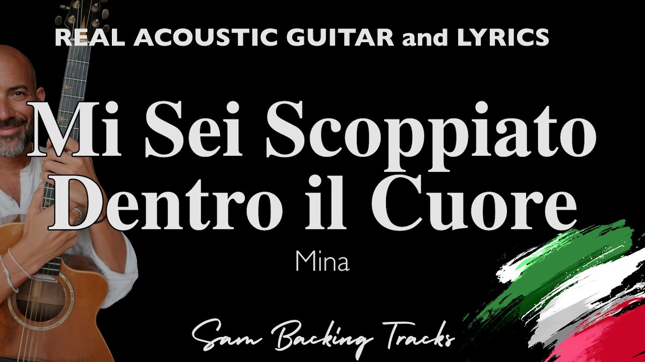 Mi sei Scoppiato Dentro Al Cuore - Mina (Base Acustica | Tonalità Originale)