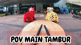 KELOVLOG - POV MENJADI PEMAIN TAMBUR BARONGSAI DI HARI IMLEK | WAH SERU BANGET!