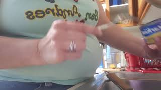 Making My Everything Macaoni Salad Set Up