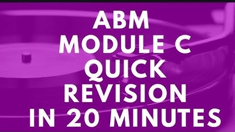 #DAY_36 CAIIB CRASH COURSE QUICK REVISION ABM MODULE C