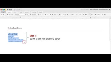 How to Use QuickText in ZohoWriter