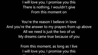 Shania Twain - From This Moment On - Lyrics Scrolling