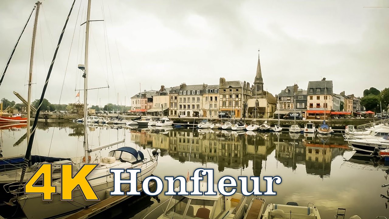 Walking tour in Honfleur, France 4K YouTube