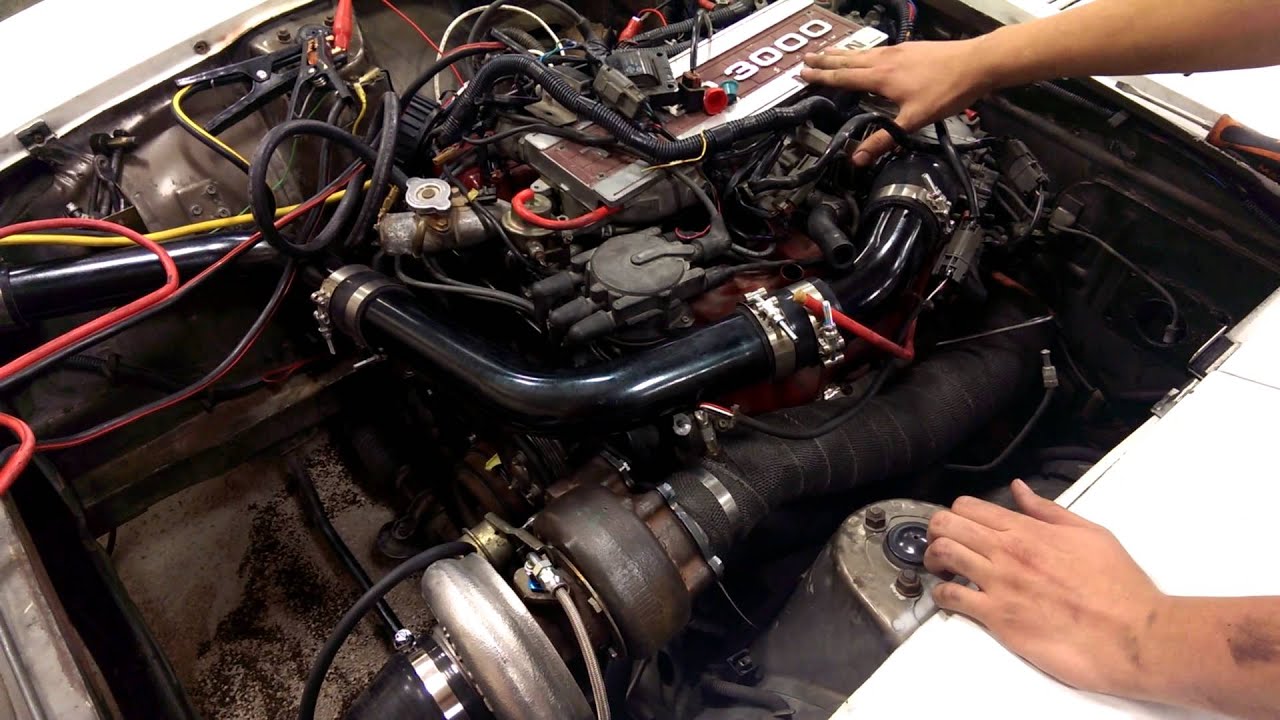 リフト　ダットサン　エンジン 黒ヘッドSR20ターボエンジンスワップ!GTX3071Rタービン!Z33用6速