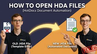 How to Open HDA Files (HotDocs) Profile