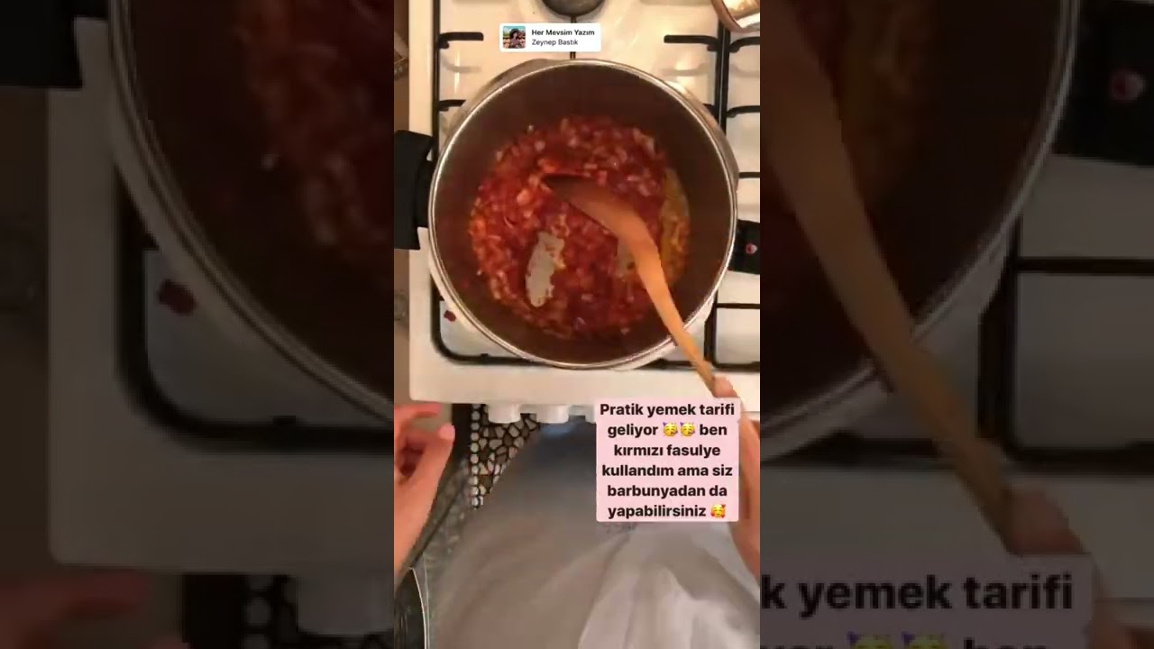 Kırmızı fasülye yada barbunya ????pratik yemek