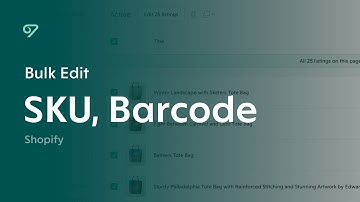 Bulk Edit Shopify SKUs & Barcodes in Vela