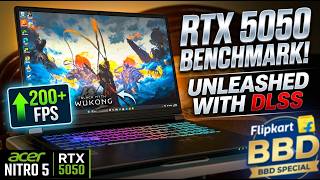 Acer Nitro 5 RTX 5050 + i5 14th Gen Gaming Benchmark Test! 5 AAA Games Tested (With & Without DLSS)