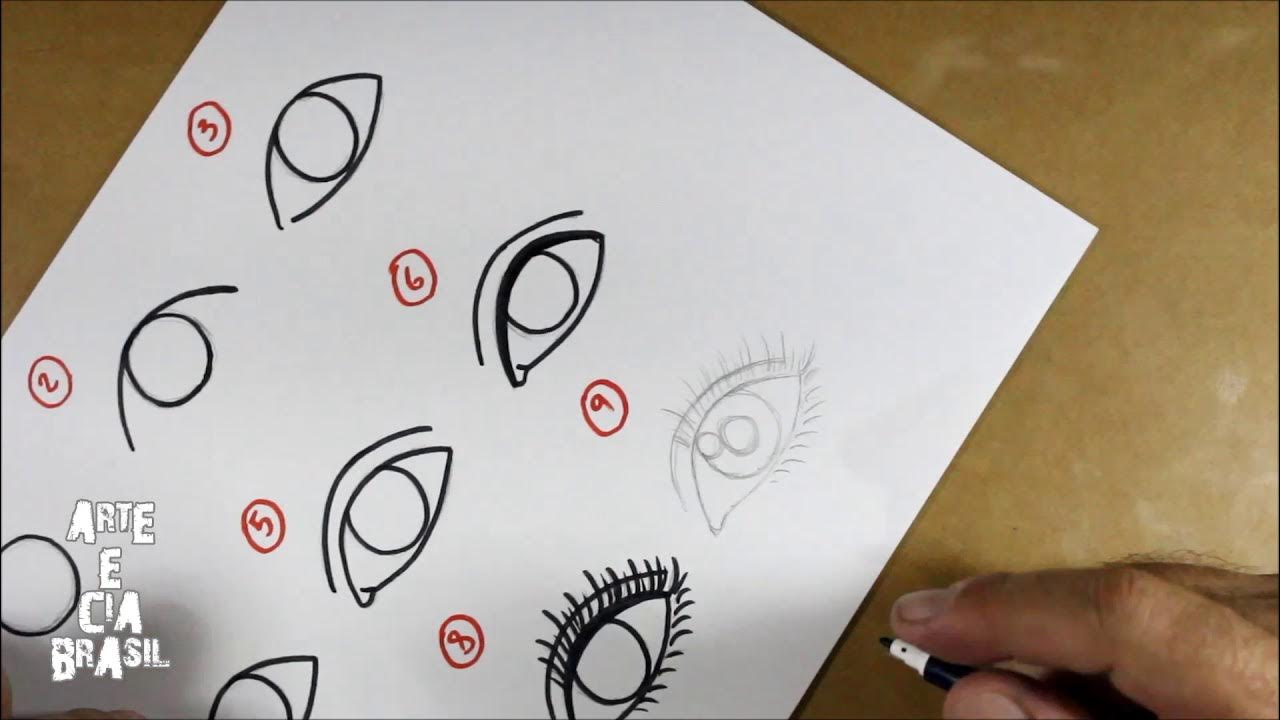 ✔️Quer aprender a desenhar olhos ? Então Clique na imagem