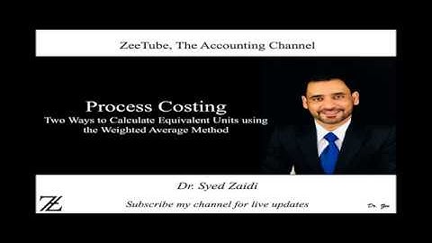 Process Costing - Two ways to calculate equivalent units using the Weighted Average Method