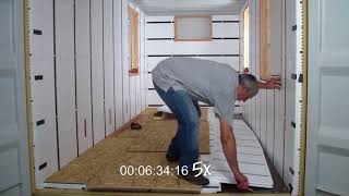InSoFast Shipping Container Floor in less than 15 minutes